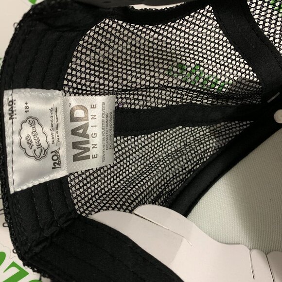 Mad Engine Hat The Simpsons Bart Don’t Have A Cow Man Snapback Trucker Black Cap - Picture 7 of 7